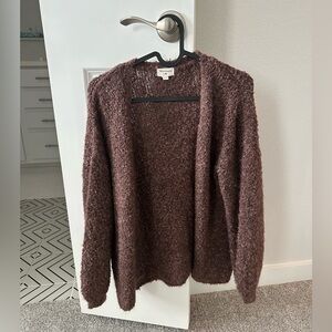 WORLD MARKET Darcy Brown Textured Knit Cardigan